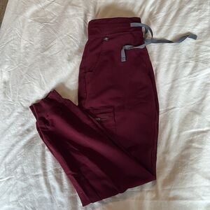 FIGS Burgundy Zamora - Jogger Scrub Pants